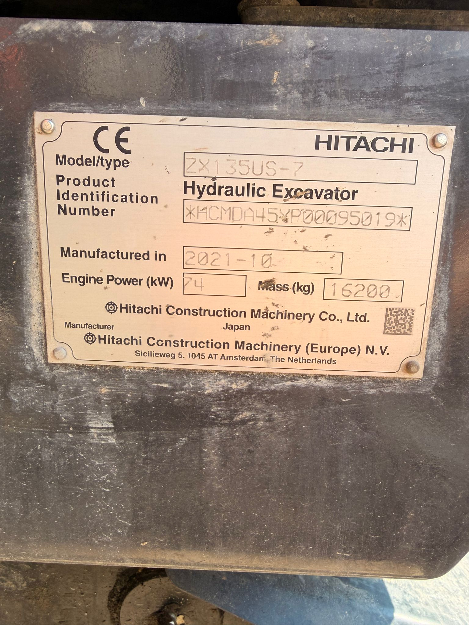 Hitachi Bagger ZX 135 US-7 OQ70/55 16,2 to. – Bild 12